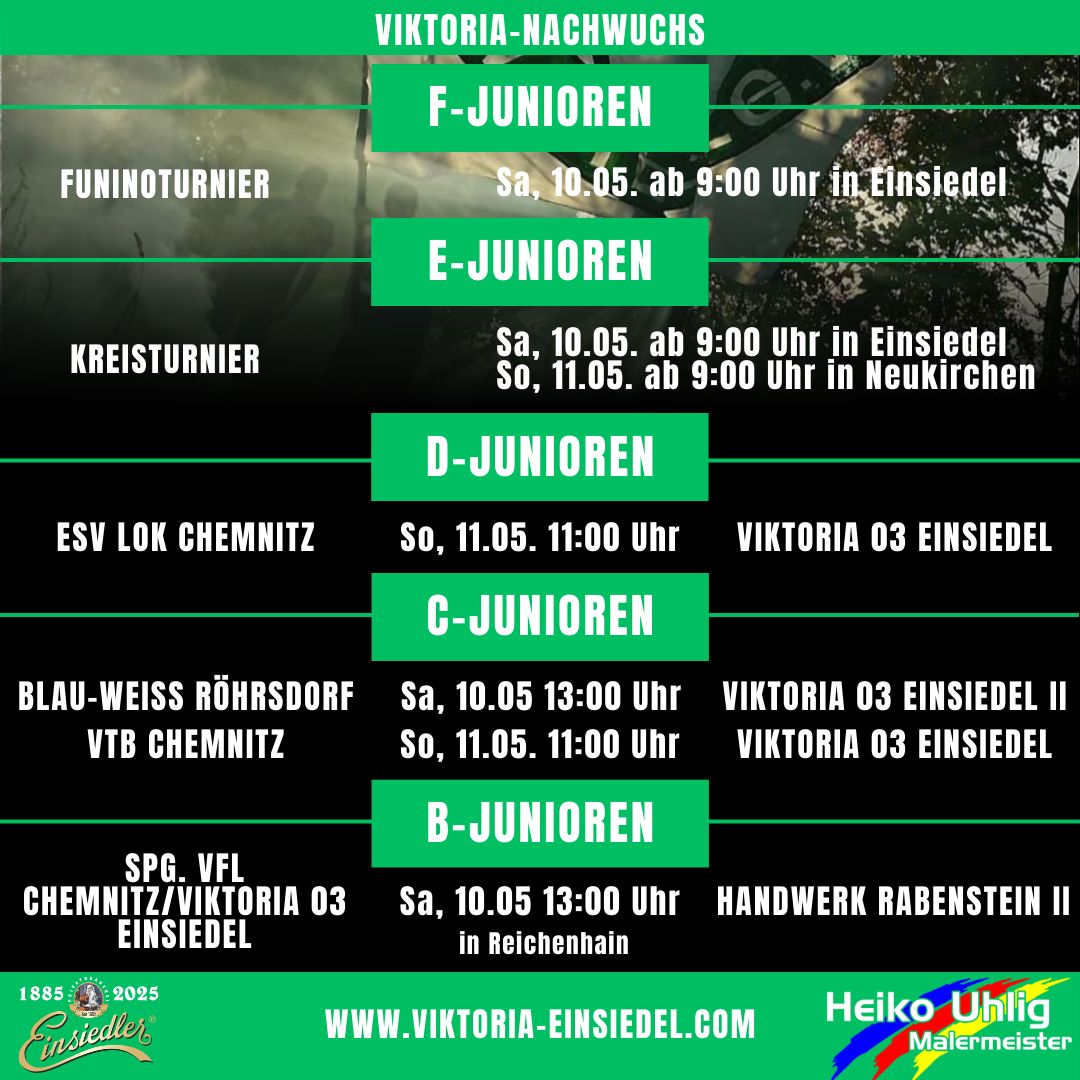 Junioren-Spiele am Wochenende